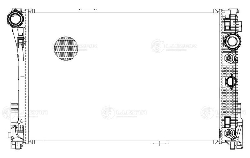 Радіатор, система охолодження двигуна, Luzar LRC15114