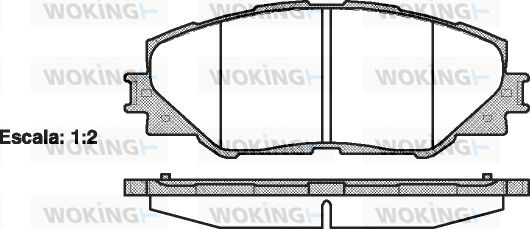 Комплект гальмівних колодок на Auris, Prius, Rav 4