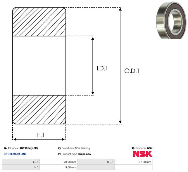 AS-PL ABE9054(NSK) Bearing