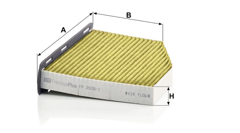 Filter, salongiõhk, MANN-FILTER FP 2939, 1