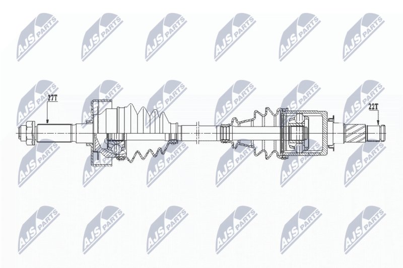 NTY hajtótengely NPW-SB-023