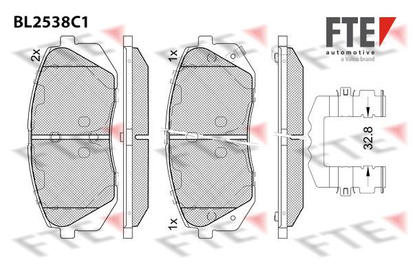 FTE fékbetétkészlet, tárcsafék 9011089