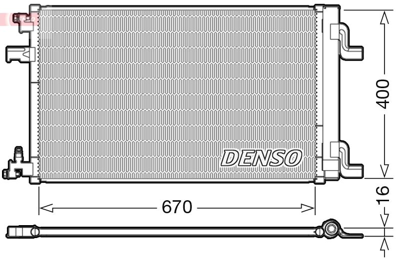 DENSO kondenzátor, klíma DCN20002