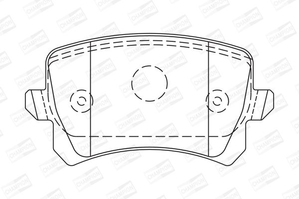 Колодки гальмівні задні дискові VW Tiguan (573667CH) CHAMPION