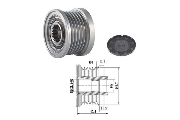 GOOM AP-0029 - Alternator Freewheel Clutch