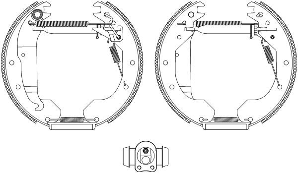 HELLA PAGID 8DB 355 004-301 Brake Shoe Set