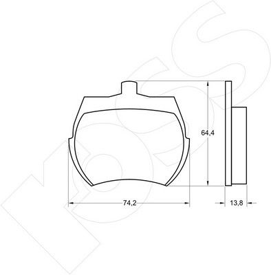 1-GNC R-012 - Brake Pad Set, disc brake