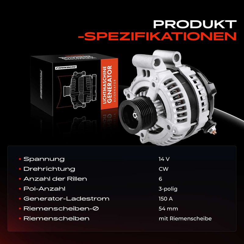 Frankberg 5481FB0001719 Alternator