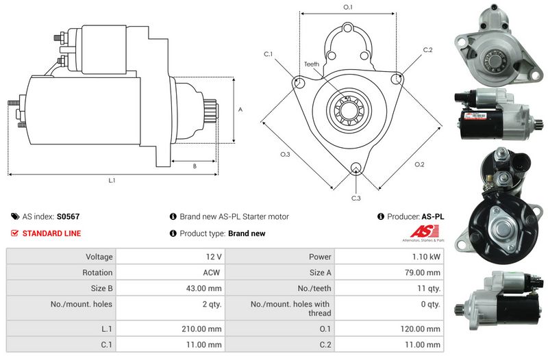AS-PL S0567 Starter