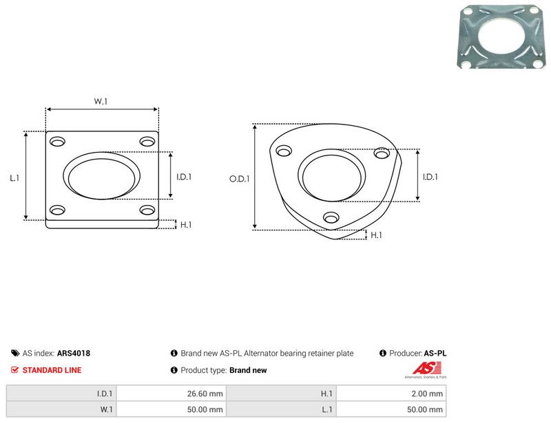 AS-PL ARS4018 Repair Set, alternator