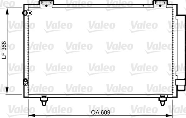 Конденсатор, система кондиціонування повітря, Valeo 817805