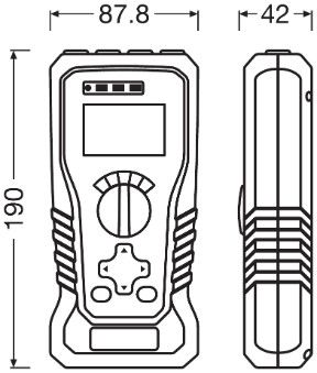 ams-OSRAM OMM600 Tester, battery