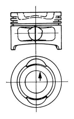 KOLBENSCHMIDT dugattyú 90264700