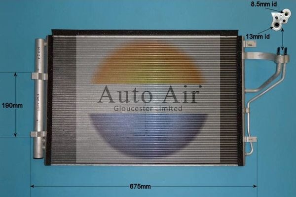 Auto Air Gloucester 16-9012 Condenser, air conditioning