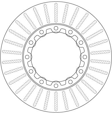 TRW DF6307S Brake Disc