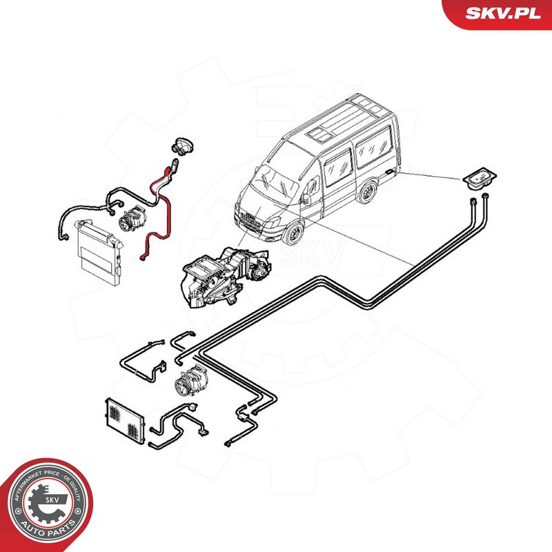 Kõrgsurve-, madalsurvetorustik, kliimaseade, ESEN SKV 54SKV641