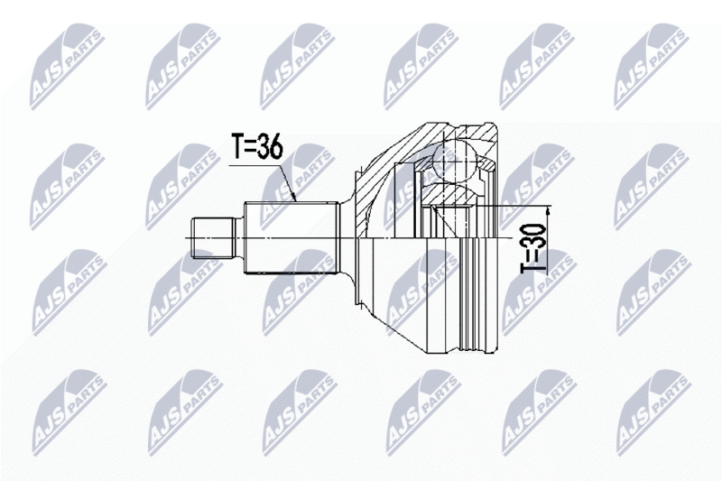 Liigendlaager, veovõll NTY NPZ-WW-048