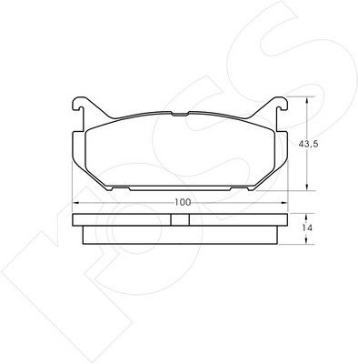 1-GNC R-632 - Brake Pad Set, disc brake