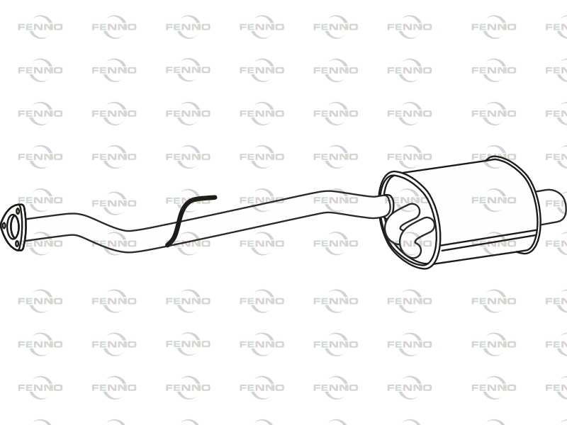 FENNO P36020 - Rear Muffler