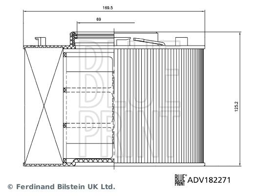 BLUE PRINT ADV182271 Air Filter