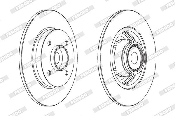 Brzdový kotouč DDF1560C-1