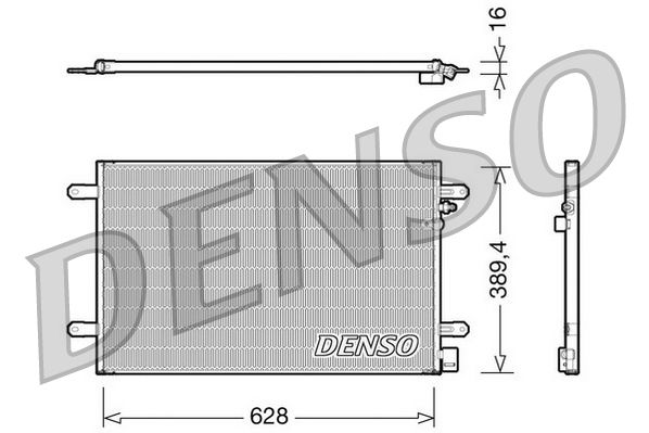 DENSO kondenzátor, klíma DCN02017