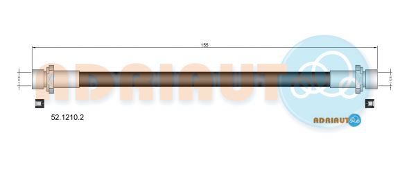 Гальмівний шланг, Adriauto 52.1210.2