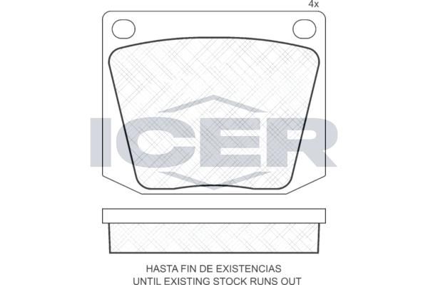 ANDEL 180010 - Brake Pad Set, disc brake