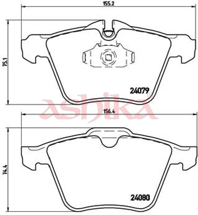 ASHIKA 50-00-0341 Brake Pad Set, disc brake