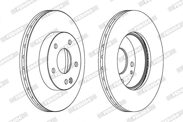 FERODO DDF1363C Brake Disc