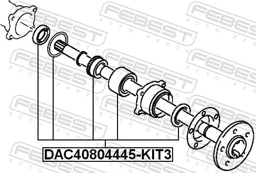 FEBEST DAC40804445-KIT3 Wheel Bearing Kit