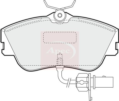 APEC Brake Pad Set, disc brake PAD1155