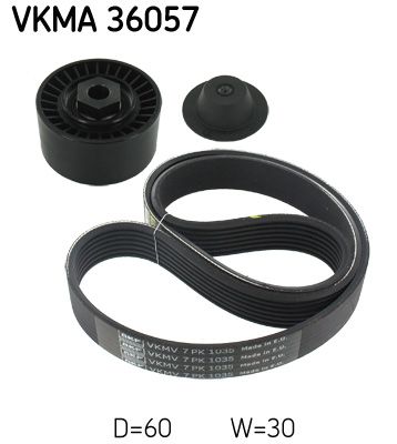 Комплект поліклинових ременів, Skf VKMA36057