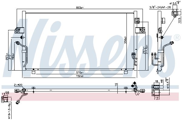 NISSENS 941229 Condenser, air conditioning