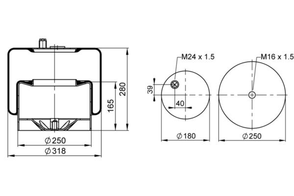 měch pérování MB 4185NP21