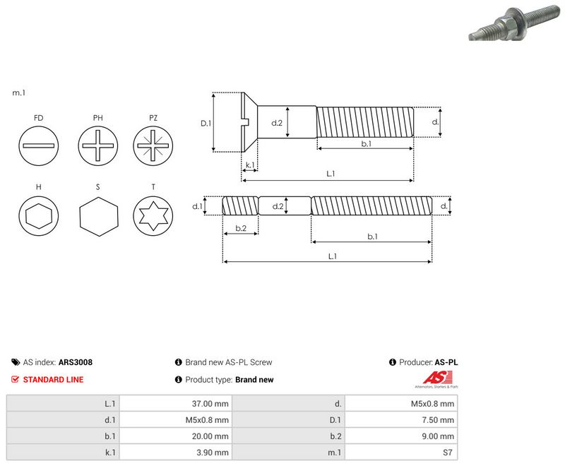 AS-PL ARS3008 Repair Set, alternator