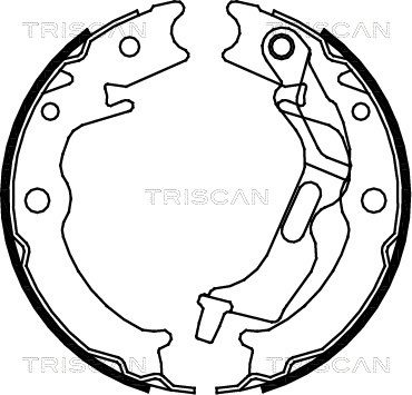 TRISCAN fékpofakészlet, rögzítőfék 8100 21001