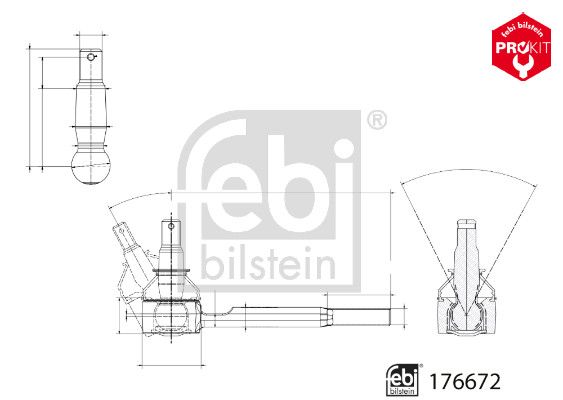 FEBI BILSTEIN 176672 Tie Rod End