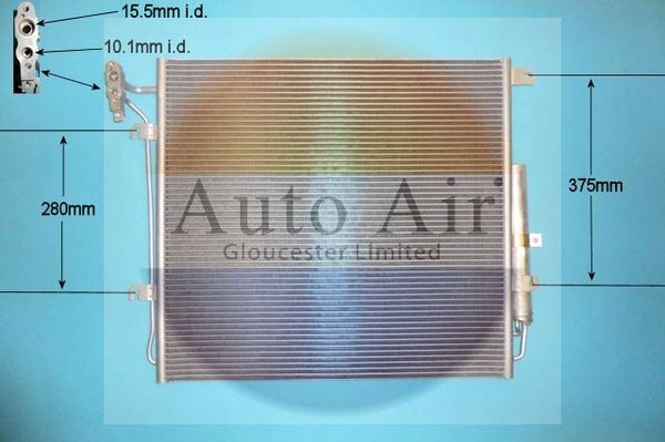 Auto Air Gloucester 16-2061 Condenser, air conditioning