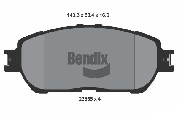 BENDIX Braking fékbetétkészlet, tárcsafék BPD2056