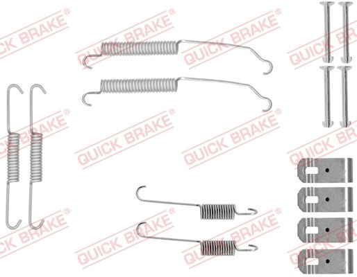 Комплект приладдя, гальмівна колодка, Quick Brake 105-0015