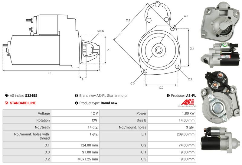 AS-PL S3245S Starter