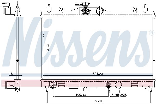 NISSENS 68795 Radiator, engine cooling