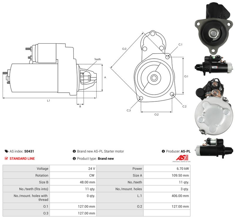 AS-PL S0431 Starter