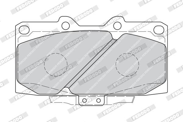 FERODO FDB1433 Brake Pad Set, disc brake