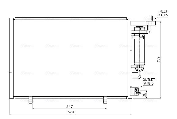 Конденсатор, система кондиціонування повітря, Ava FD5707D