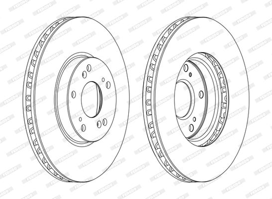 Гальмівний диск, Ferodo DDF1775C