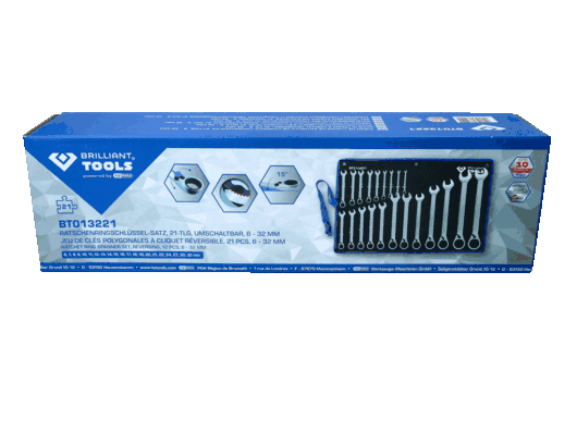 KS TOOLS BT013221 Ratchet Ring Spanner