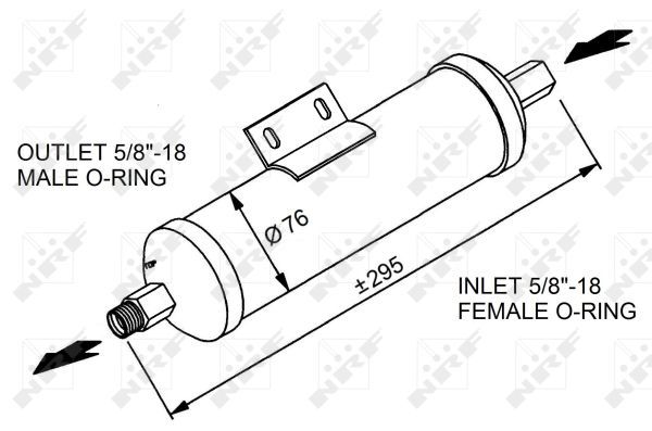 NRF 33331 Dryer, air conditioning
