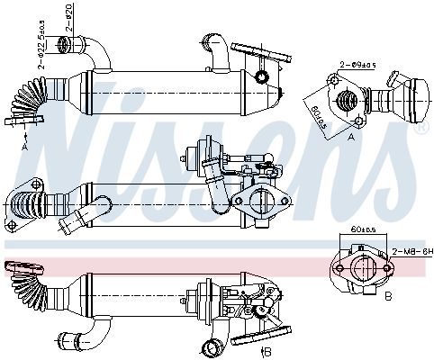 NISSENS 989290 Cooler, exhaust gas recirculation